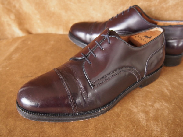 美品★イタリア「Antica Cuoiieria」革靴 27.5cm レザーシューズ