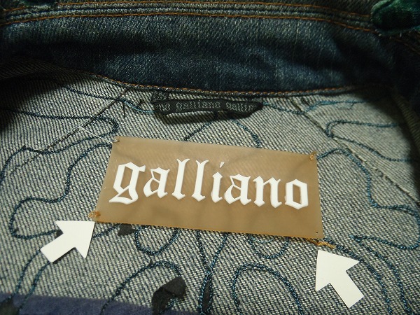 美品♡John Galliano デニムジャケット 即決！galliano 素敵なデニムジャケット○ジョンガリアーノ ブランド別