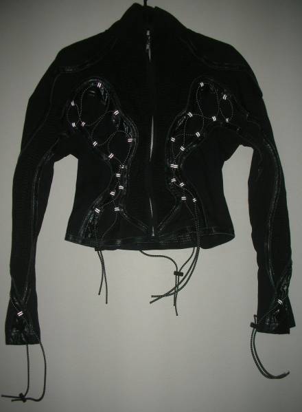 ISSEY MIYAKE★ライダーズジャケット風★メッシュ・ひも付き