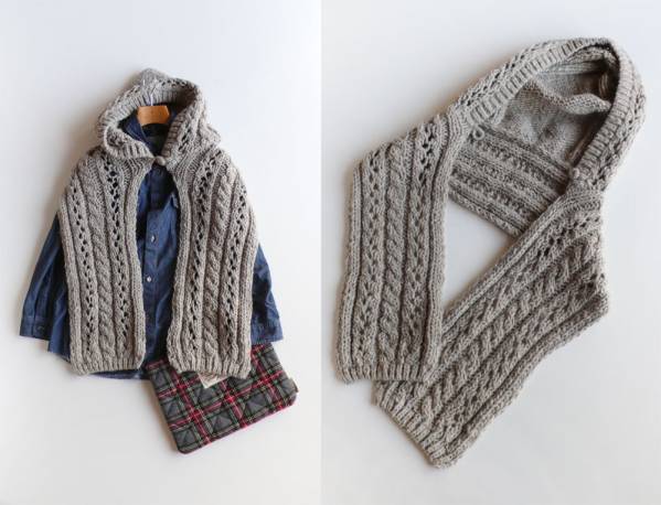 SHIPS シップス ウールニットのストール マフラー