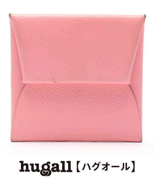 エルメス バスティア エプソン □Q刻 コインケース ピンク HERMES