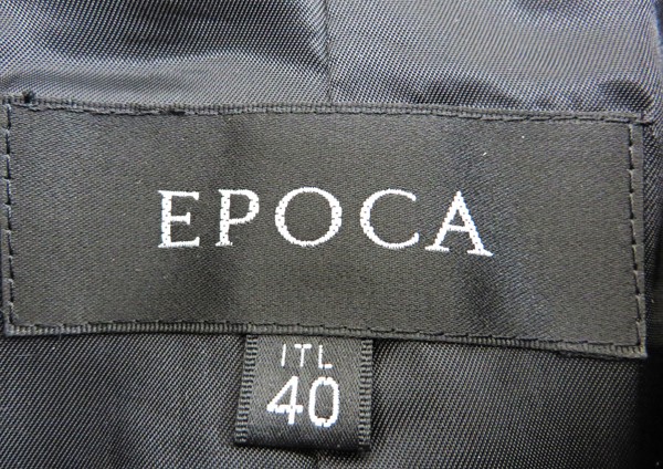 ◇【EPOCA エポカ】ラムファー付 ショートコート ブラック 40 【公式通販】