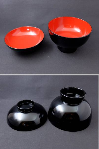 雑煮椀 漆器の井助 漆塗り 総朱⁄黒内朱 木製 お椀 越前