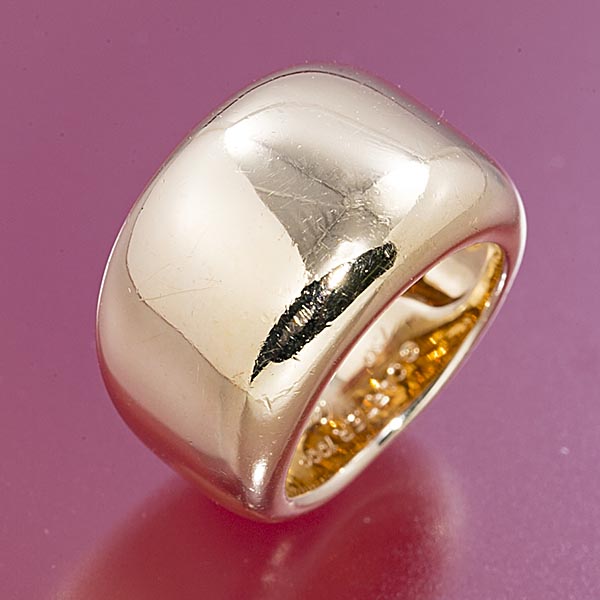 ＣＡＲＴＩＥＲカルティエＫ18ＹＧヌーベルリング11.6ｇ　♯48