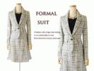 9号 ブランド 高級生地 ツイード織り 冬物 スーツ 入学式#BM105