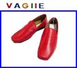 ★25.5cm★21600〓VAGIIEバジエ〓牛革レザースリッポンred