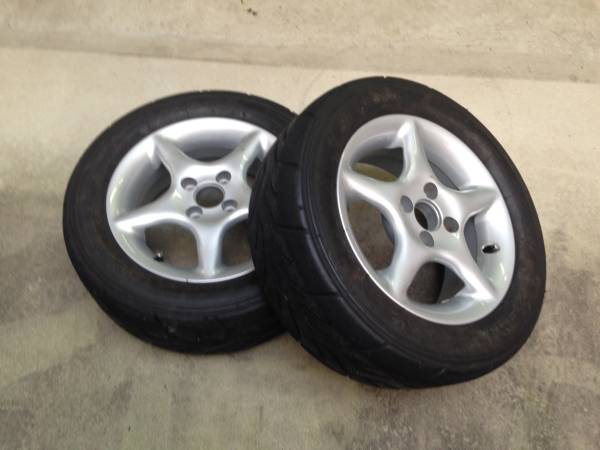 PCD98ホイル2本＋Sタイヤ　フィアット、FIAT、アルファロメオに
