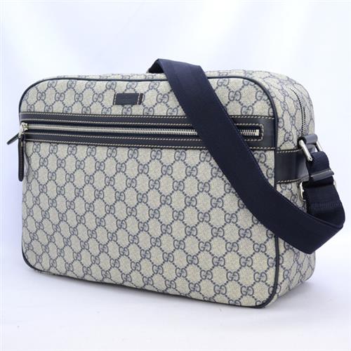 GUCCI GG柄 ショルダーバッグ ネイビー GUCCI/グッチ◇GG柄 ショルダーバッグ/ネイビー 211107 GUCCIグッチ