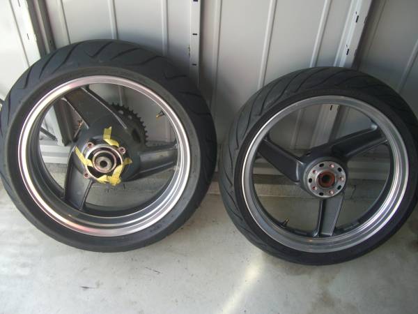 ZZR1100D型 純正ホイール前後セット リムポリッシュ加工
