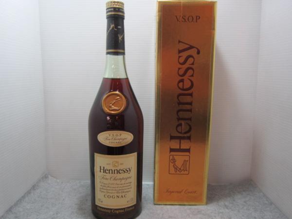 NA6316 未開栓! Hennessy ヘネシー COGNAC V.S.O.P ☆ Hennessy/ヘネシー VSOP 1，130ml 箱付☆コニャック 未開栓 飲料