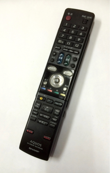 動作OK レコーダーリモコン SHARP GA558PA (a19)