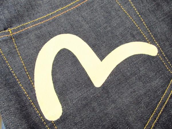 EVISU Lot 2001 No2 白かもめ 石垣迷彩デニム ジーンズ♪FG1266 EVISU