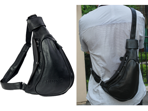 送料無料 マチ拡張 本革レザー 男女兼用 ワンショルダーバッグ