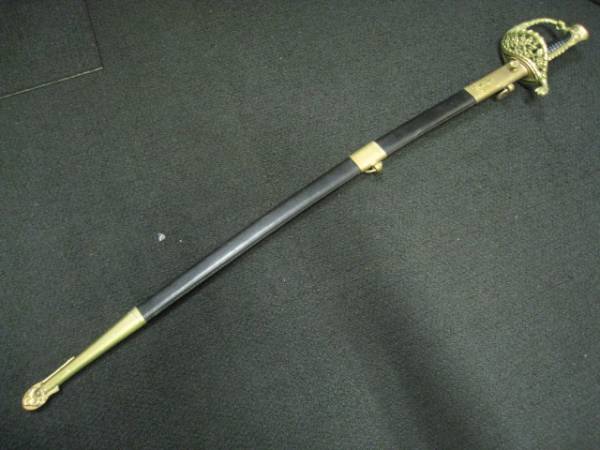 海上自衛隊 サーベル 指揮刀 軍刀 長剣 模造刀 武具 (鍔、刀装具