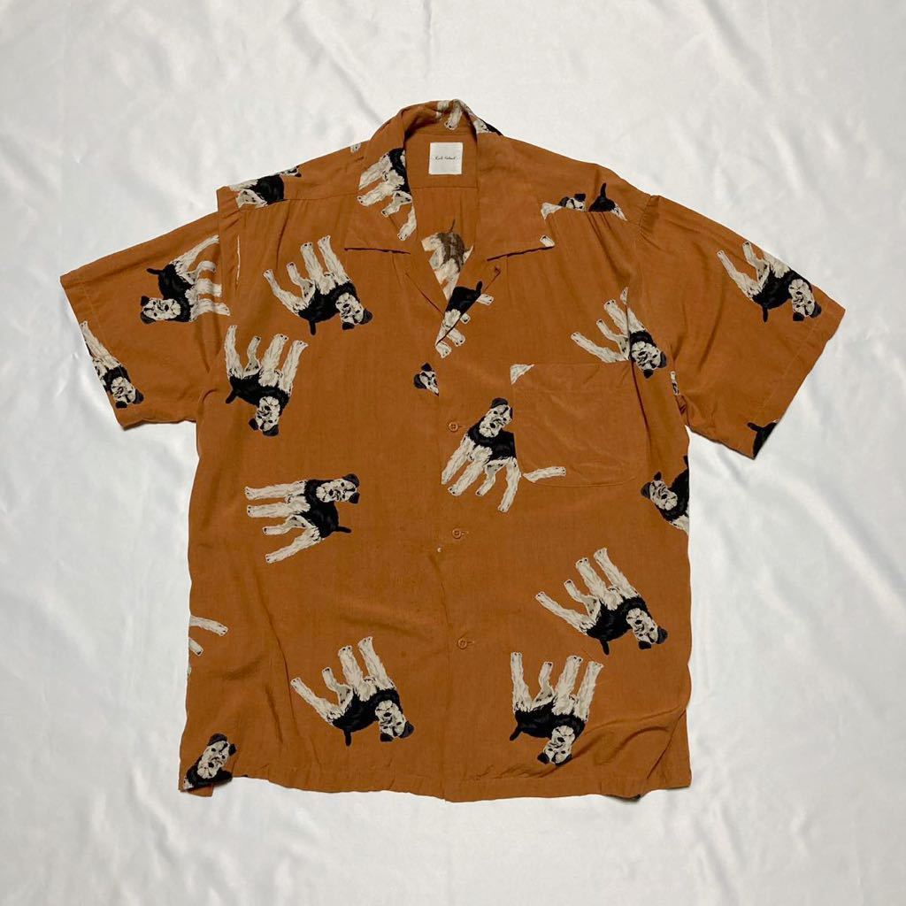 Karl Helmut カールヘルム ウェルシュテリア 犬柄 ガラシャツ 半袖