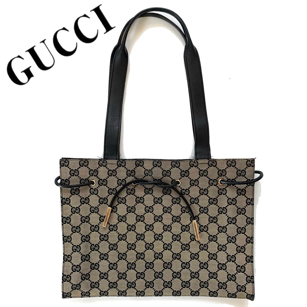 送料無料】GUCCI グッチ トートバッグ ハンドバッグ GG柄 キャンバス 