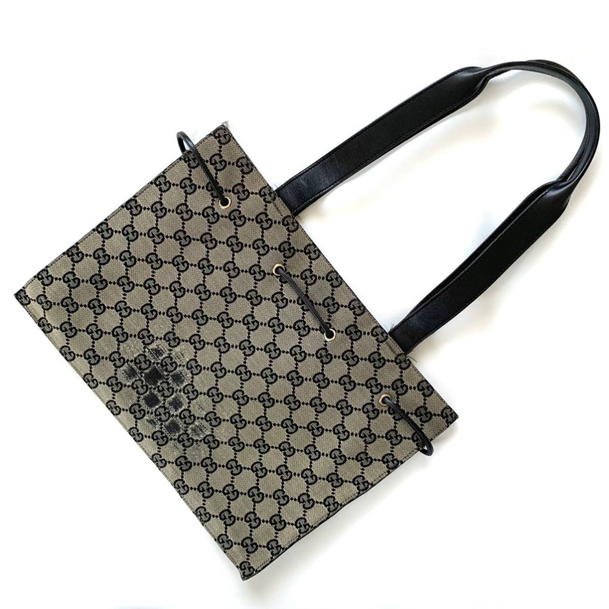 送料無料】GUCCI グッチ トートバッグ ハンドバッグ GG柄 キャンバス 