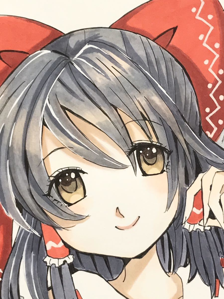 hino　手描きイラストリクエストページ 手描き オリジナル イラスト B5サイズ「女子高生 カラーVer①」
