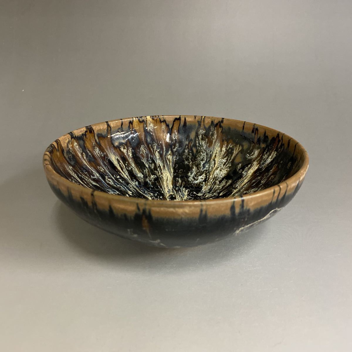 宋 吉州窯 窯変 天目茶碗 茶碗 中国 美術 藏出 【公式通販】