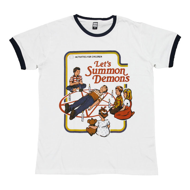 リンガーtシャツ Let S Summon Demons 邪悪な子供 アメリカ レトロプリント ストリート系 おもしろtシャツ メンズ 半袖 Tsr0566 Nvy L イラスト キャラクター 売買されたオークション情報 Yahooの商品情報をアーカイブ公開 オークファン Aucfan Com