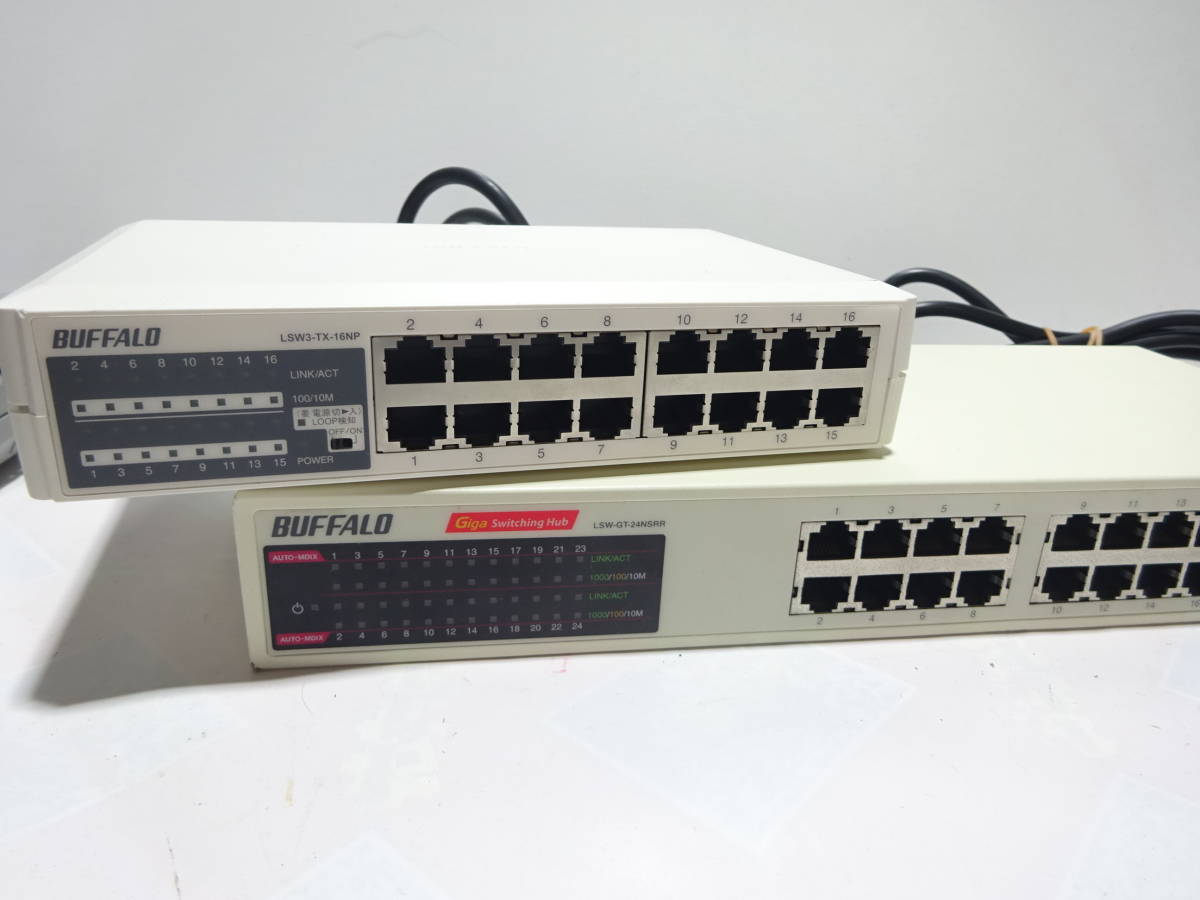 【K03】 送料無料 スイッチングハブ まとめ売り セット 10台セット ＢUFFALO ＦUJITSU エレコム アイ・オー・データ など 通電確認済み _2