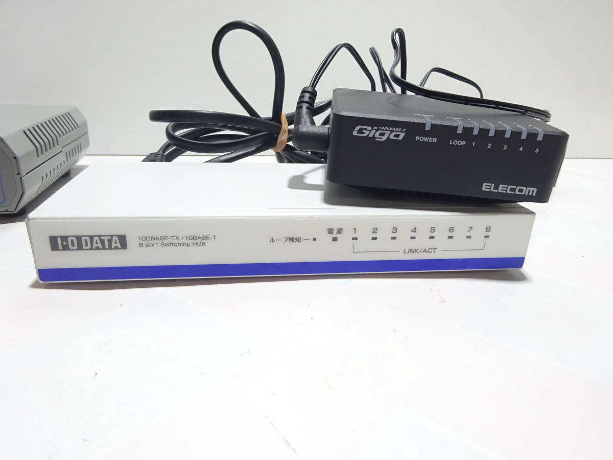【K03】 送料無料 スイッチングハブ まとめ売り セット 10台セット ＢUFFALO ＦUJITSU エレコム アイ・オー・データ など 通電確認済み _3
