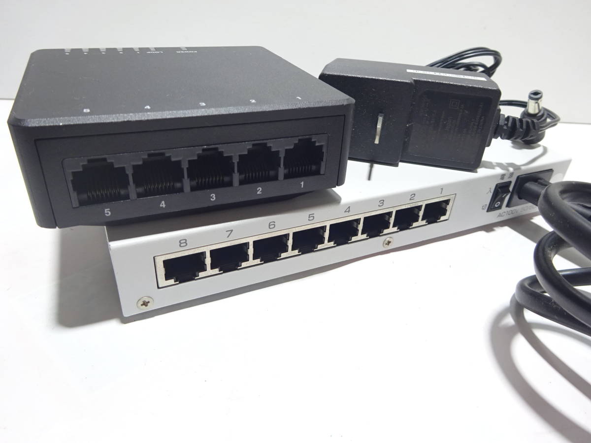 【K03】 送料無料 スイッチングハブ まとめ売り セット 10台セット ＢUFFALO ＦUJITSU エレコム アイ・オー・データ など 通電確認済み _4