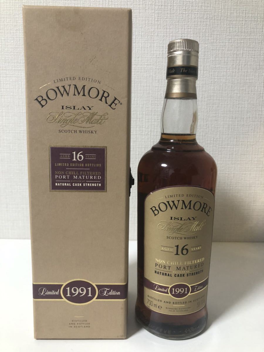 古酒・未開栓】BOWMORE ボウモア 16年 1991年 ポートマチュアード 箱