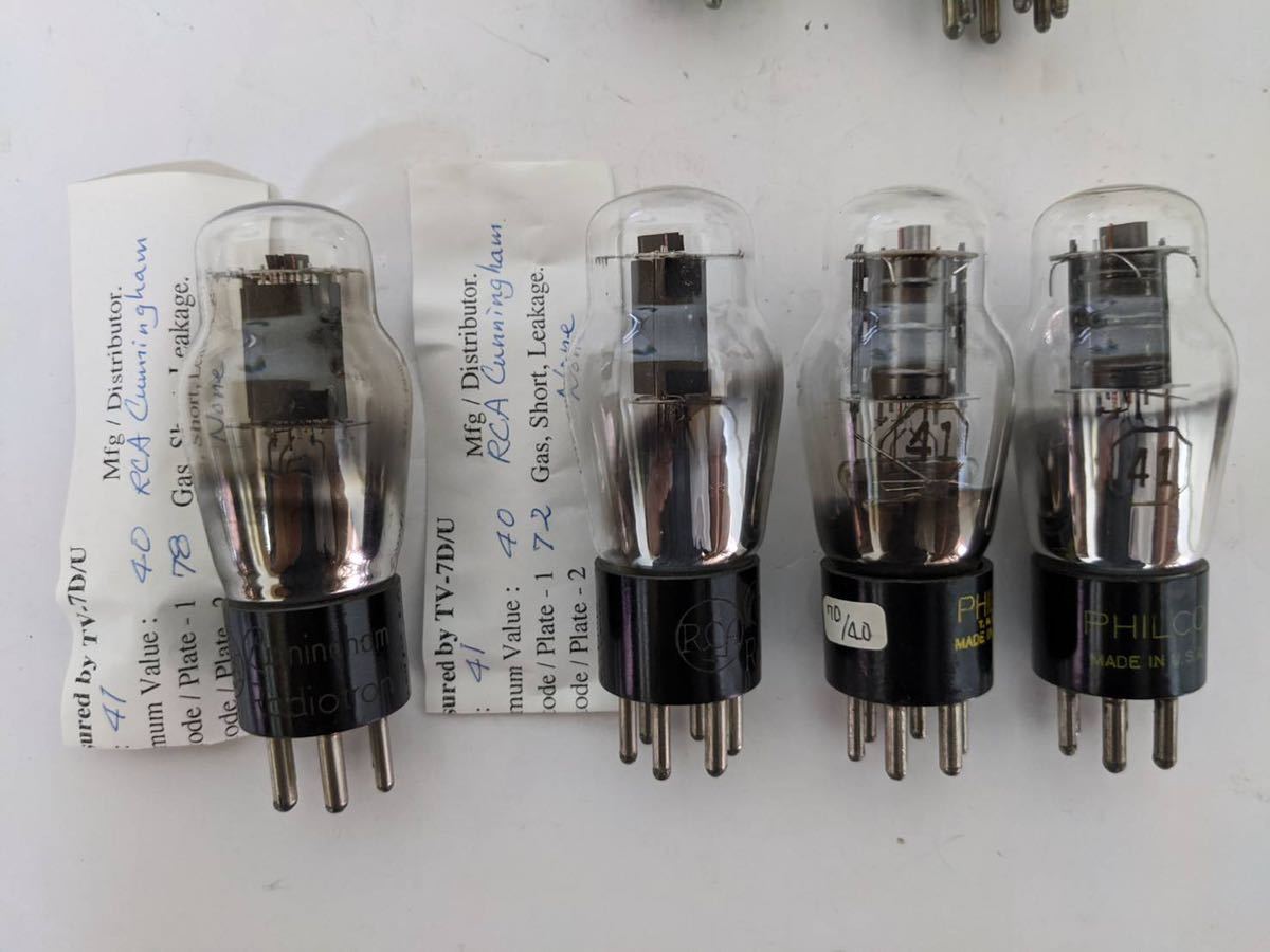 真空管　大量765本セット　フィリップス　シルバニア　RCA　ナショナル　東芝 真空管 RCA SUN シルバニア PHILCO NEC 松下 東芝 他 TV-7A/Uでの測定した