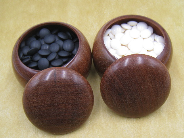 8G57 レトロ 碁石 那智黒 本蛤白 碁笥 囲碁 厚さ9mm