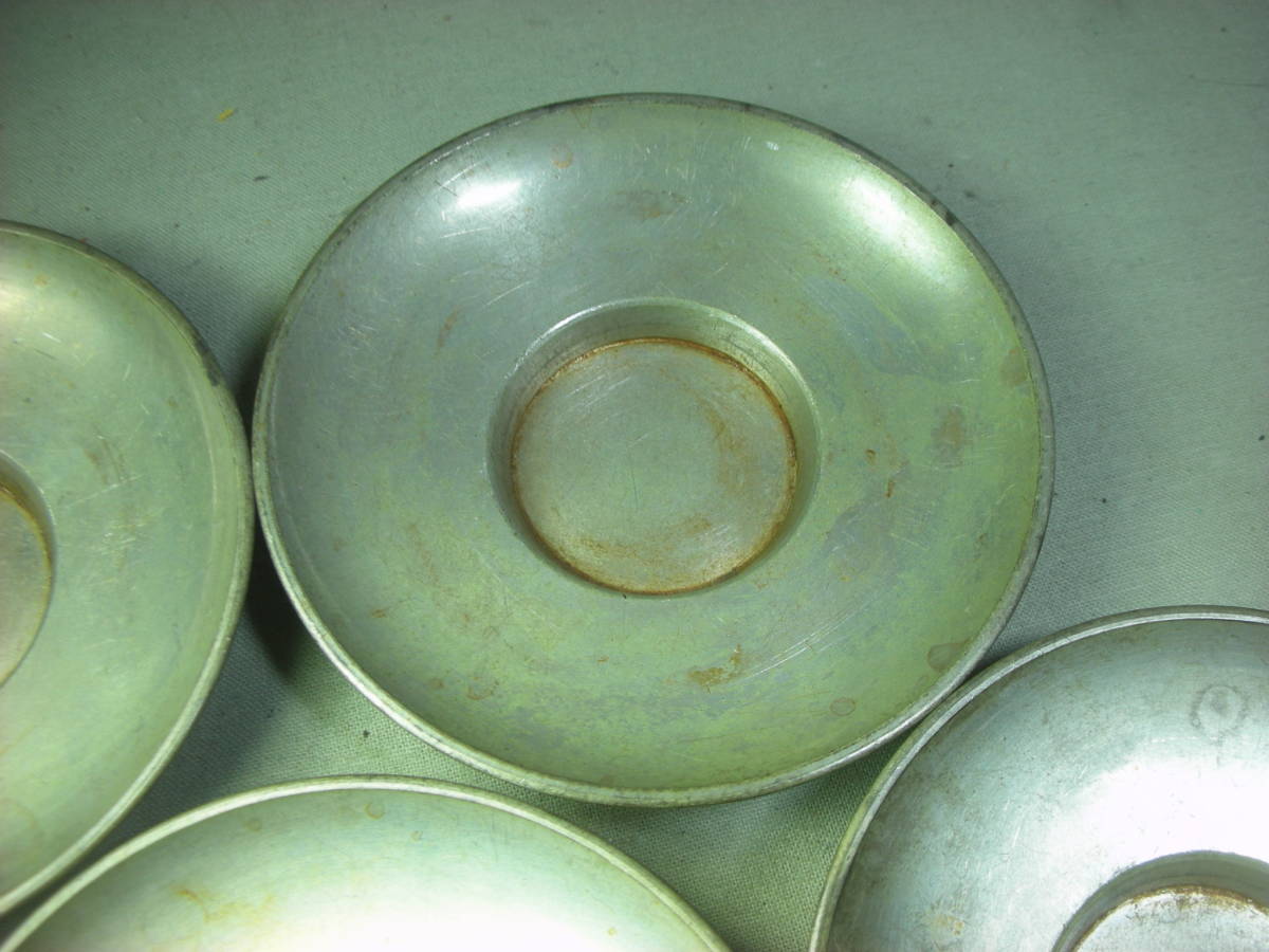 備前堂】茶道具 中国古玩 唐物 超暉造 古錫茶托5客 ：朱泥小壺 鉄砲口