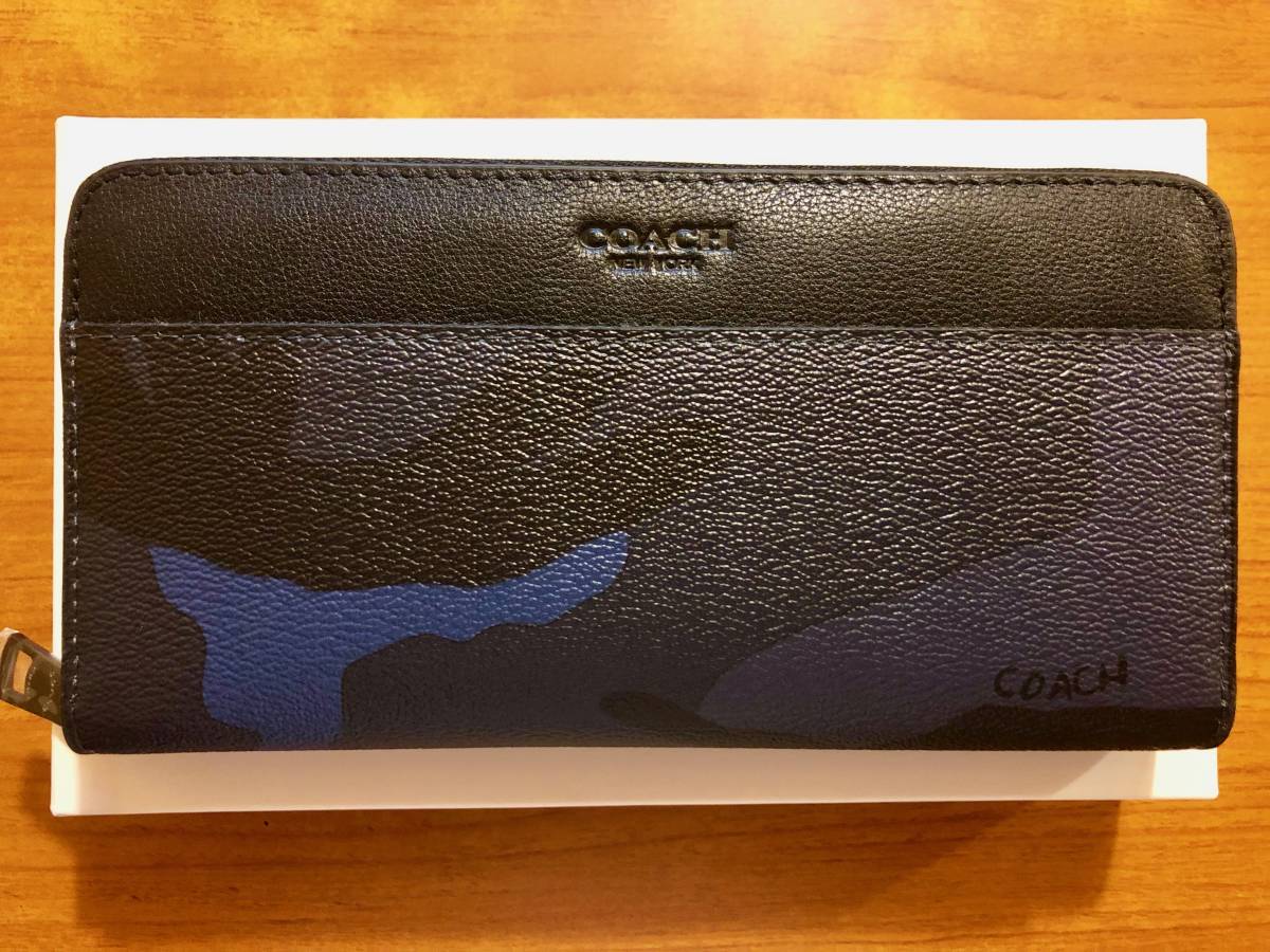 coach コーチ 長財布 財布 カモフラ 未使用品 付属品あり