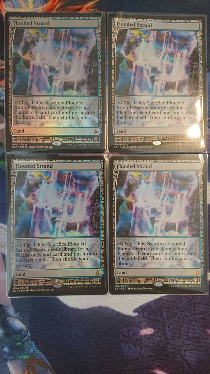 MTG 溢れかえる岸辺/Flooded Strand 4枚セット 【公式通販】