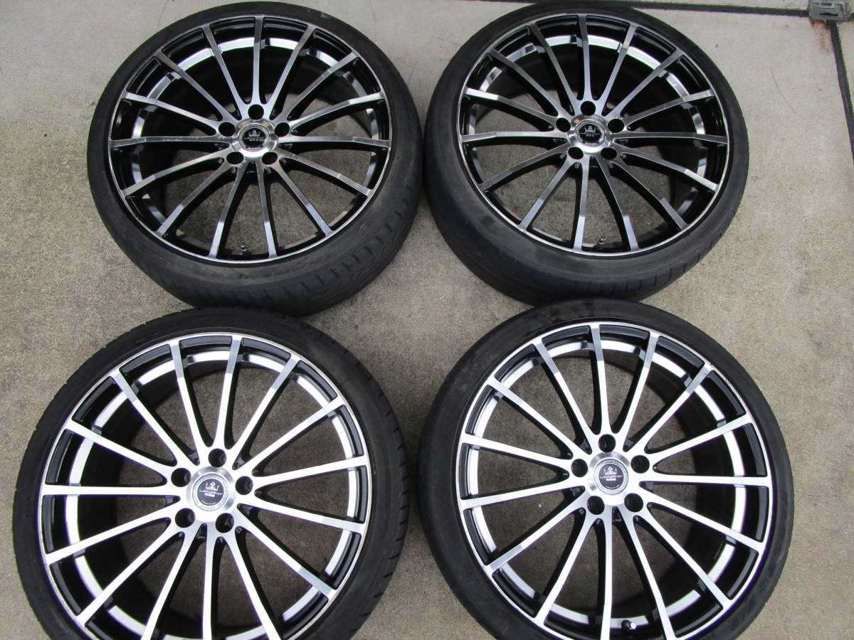 632　Laxarny　20インチ　8.5J+36　114.3/5H　ハブ径73ｍｍ　グッドイヤー　245/35Ｒ20　4本　アルファード ヴェルファイア 等 BADX LOXARNY ロクサーニ ハリアー RAV4 ロクサーニ・ディーヴァダブルフェイス（632