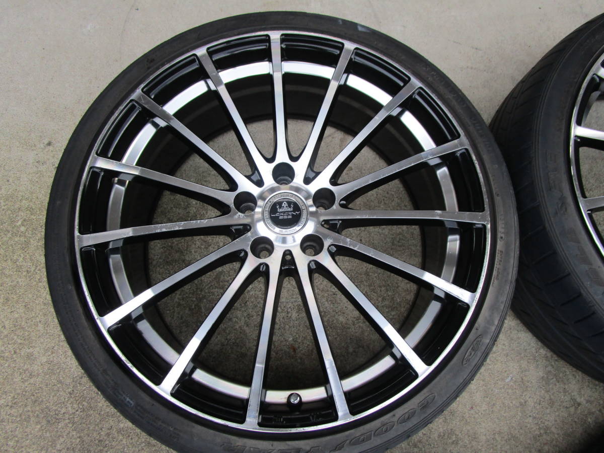 632　Laxarny　20インチ　8.5J+36　114.3/5H　ハブ径73ｍｍ　グッドイヤー　245/35Ｒ20　4本　アルファード ヴェルファイア 等 BADX LOXARNY ロクサーニ ハリアー RAV4 ロクサーニ・ディーヴァダブルフェイス（632