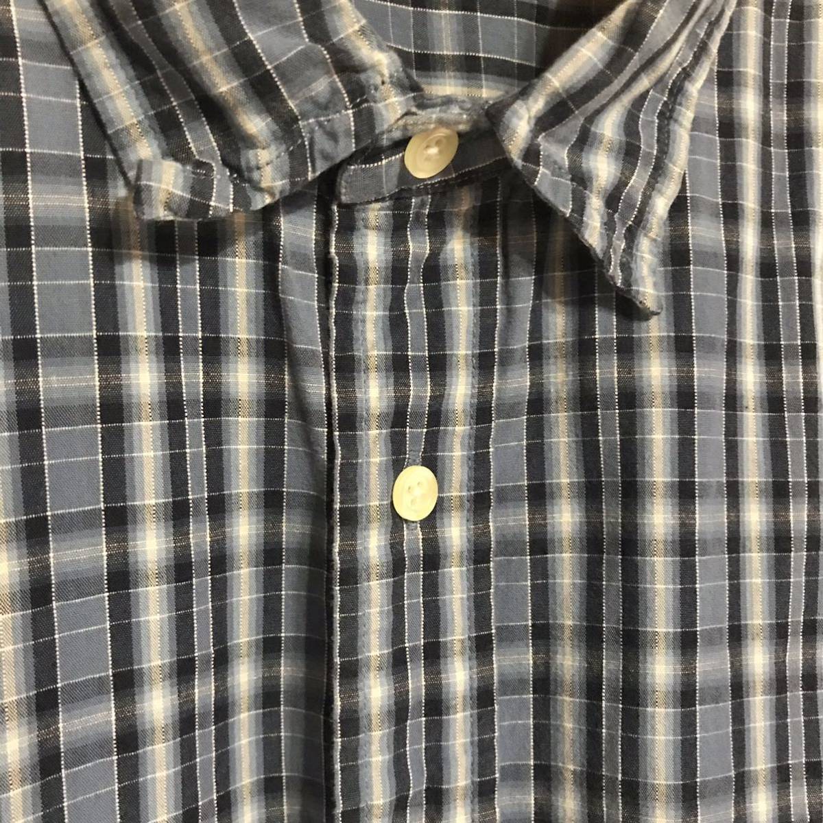 ジョニーデップ着用 半袖 チェック シャツ XL RRL ラルフローレン T