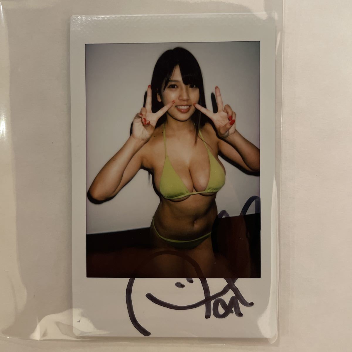 LILLEAGUE 難波碧空 直筆サイン入りチェキ LIL LEAGUE難波碧空 直筆
