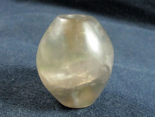 弥生期　最古の水晶製垂飾品とされる切子玉　検　須恵器翡翠勾玉弥生縄文古墳埴輪土偶出土品石器