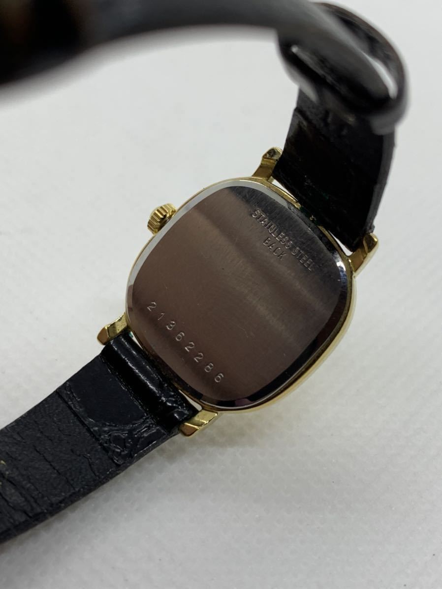 ロンジン　クォーツ　腕時計 レディース　ゴールド　ヴィンテージ 社外ベルト ○ LONGINES ロンジン クォーツ レディース 腕時計 黒ベルト ゴールド