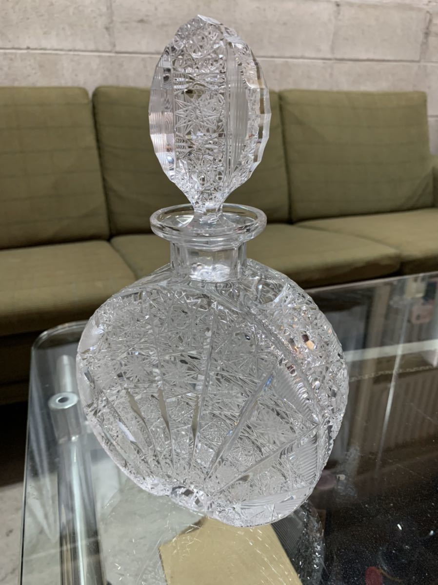 デキャンタボトル カットガラス デキャンタ 空きボトル 空瓶 空き瓶 
