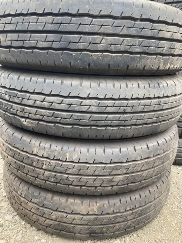 ダンロップサマータイヤ155／80R14 88／86N LT鉄ホイールセット深溝