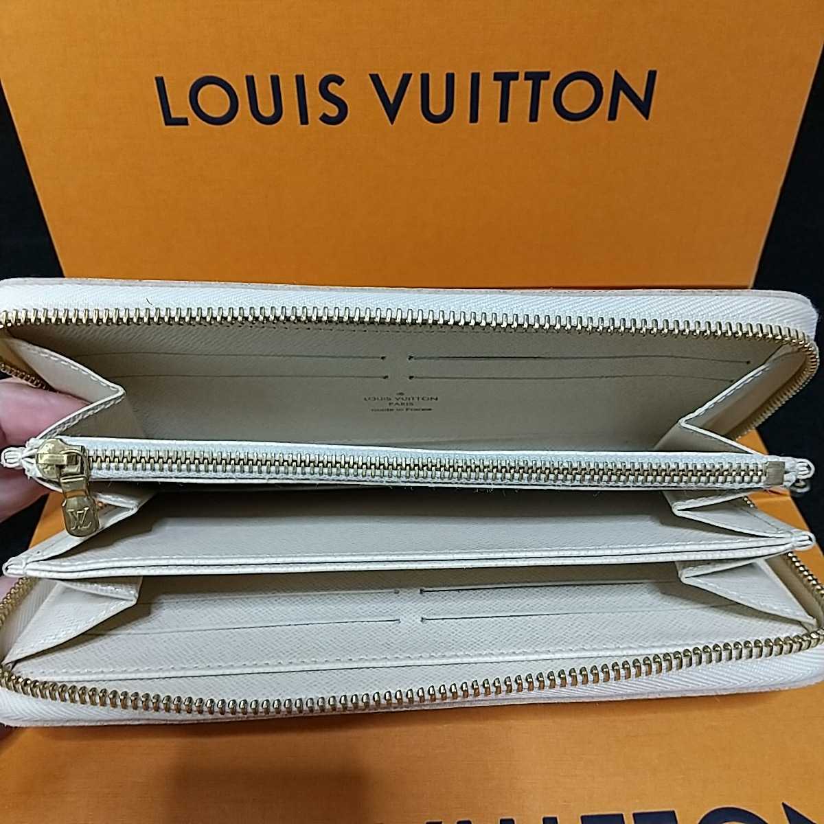 1円～VI4087 極上美品★正規品 LOUIS VUITTON ルイ　ヴィトン ジッピー ウォレット ダミエ アズール ラウンドファスナー  長財布 財布