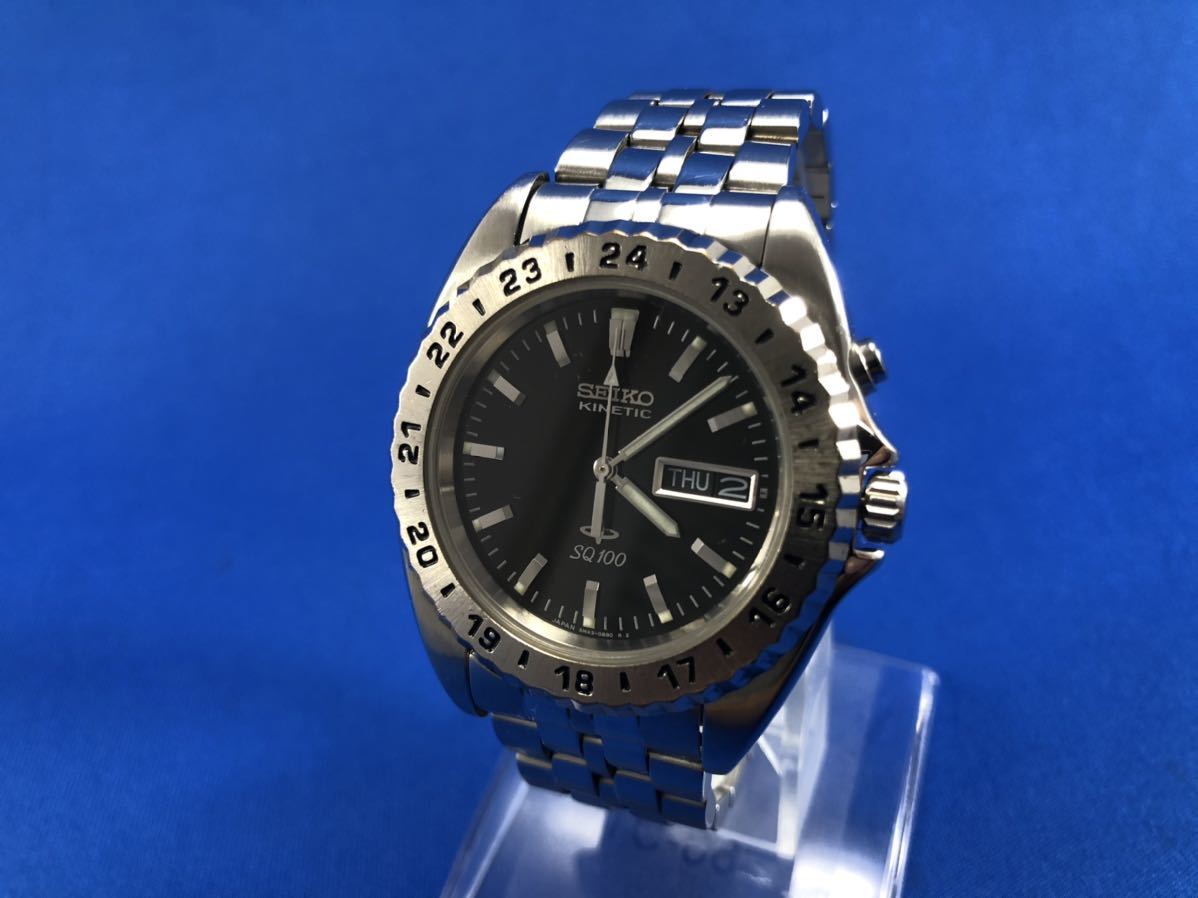 キャパシタ新品!! 稼働美品!!】セイコー・SQ100・キネティック 