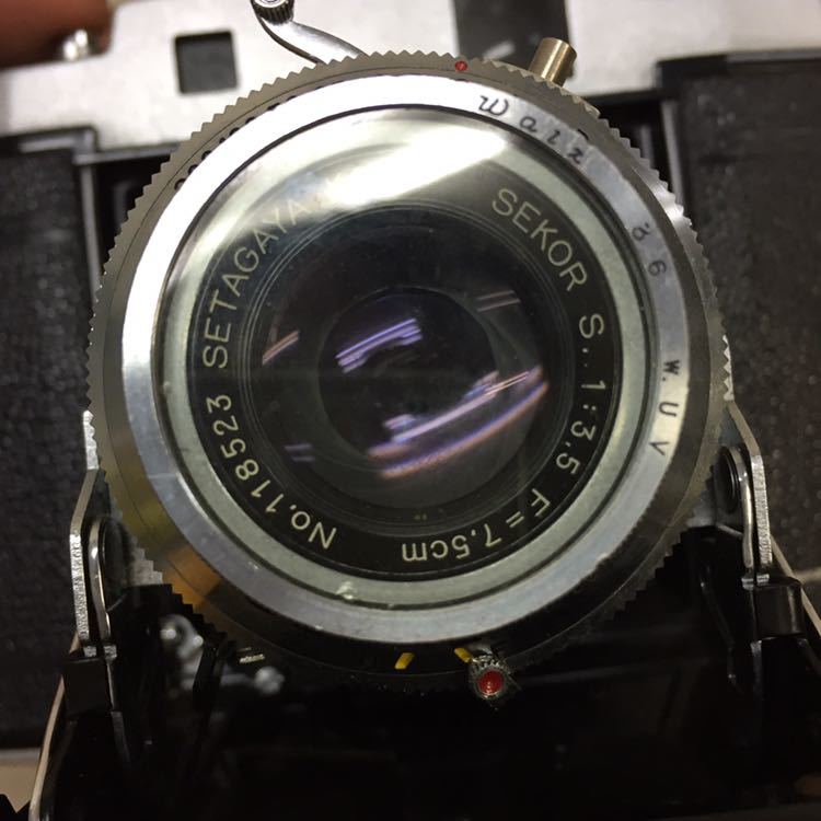T1127】1円スタート MAMIYA-6 マミヤ シックス SEKOR S 1:3.5 F=7.5cm 中