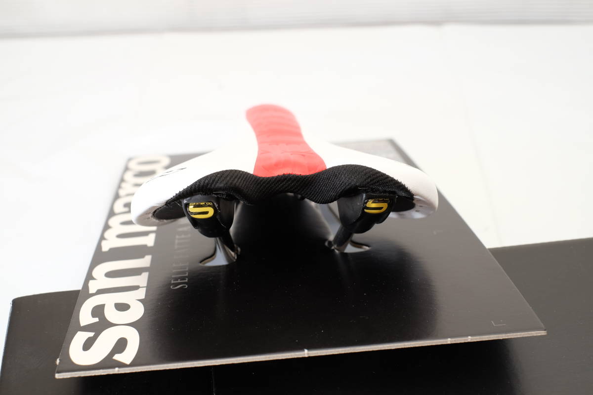 PONZA power racing 白赤 selle san marco サドル ポンザ パワー
