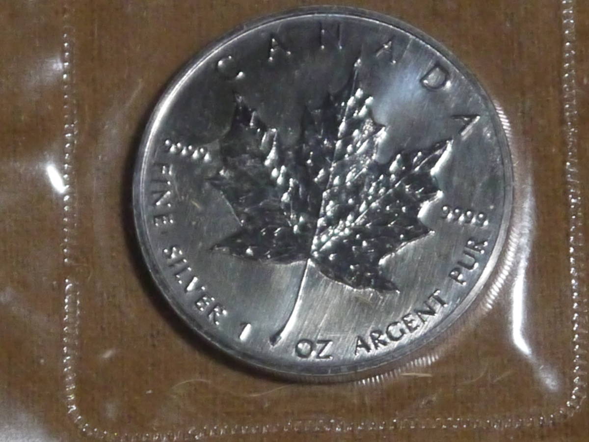カナダ 5ドル 1オンス メイプルリーフ メイプルリーフ銀貨 銀貨 貨幣