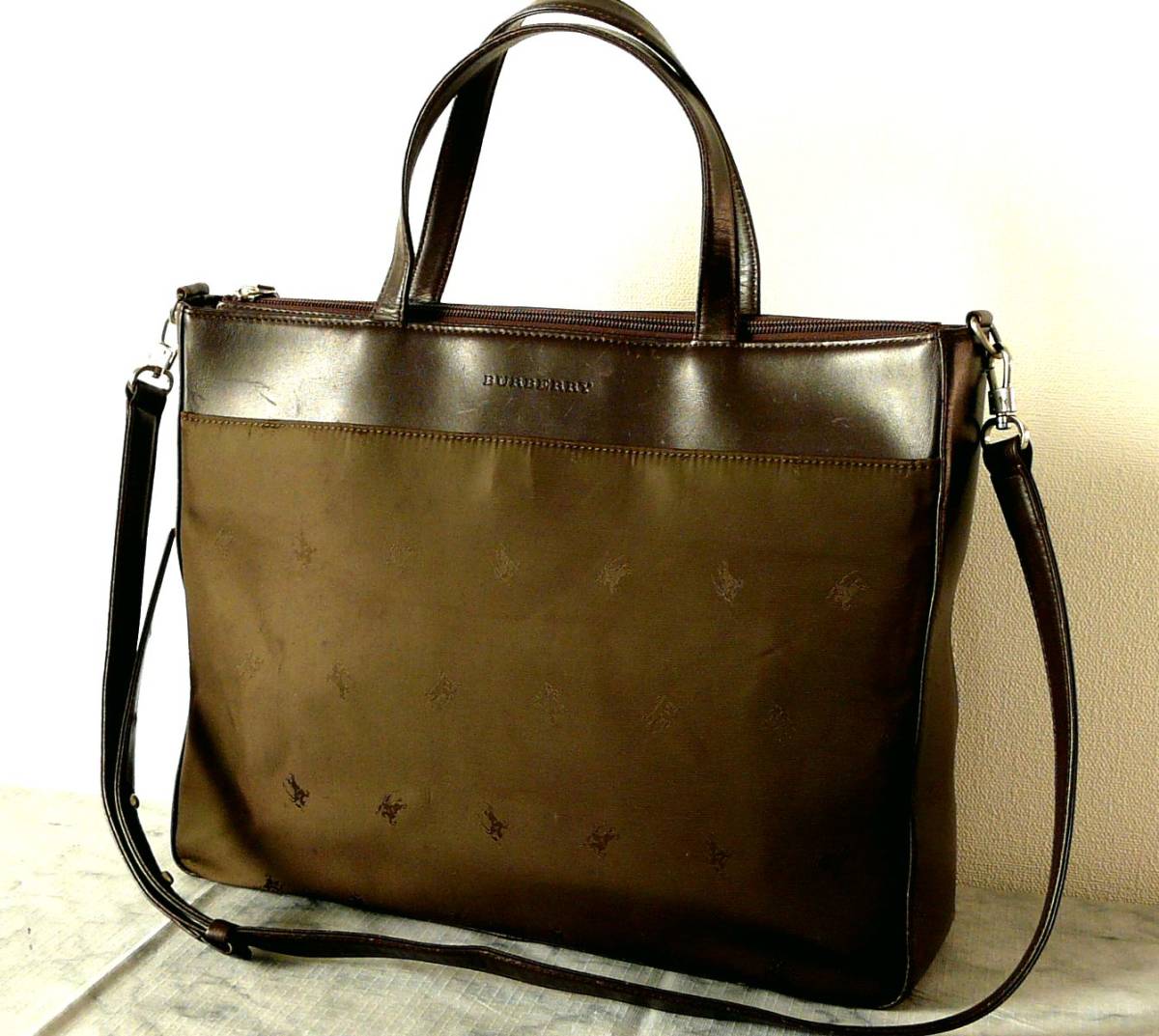 □BURBERRY LONDON□バーバリー・トート・ショルダーバッグ□ハーフ 