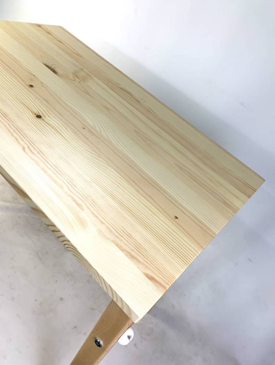 ○美品 無印良品 良品計画 折りたたみテーブル パイン材 幅80×奥行50
