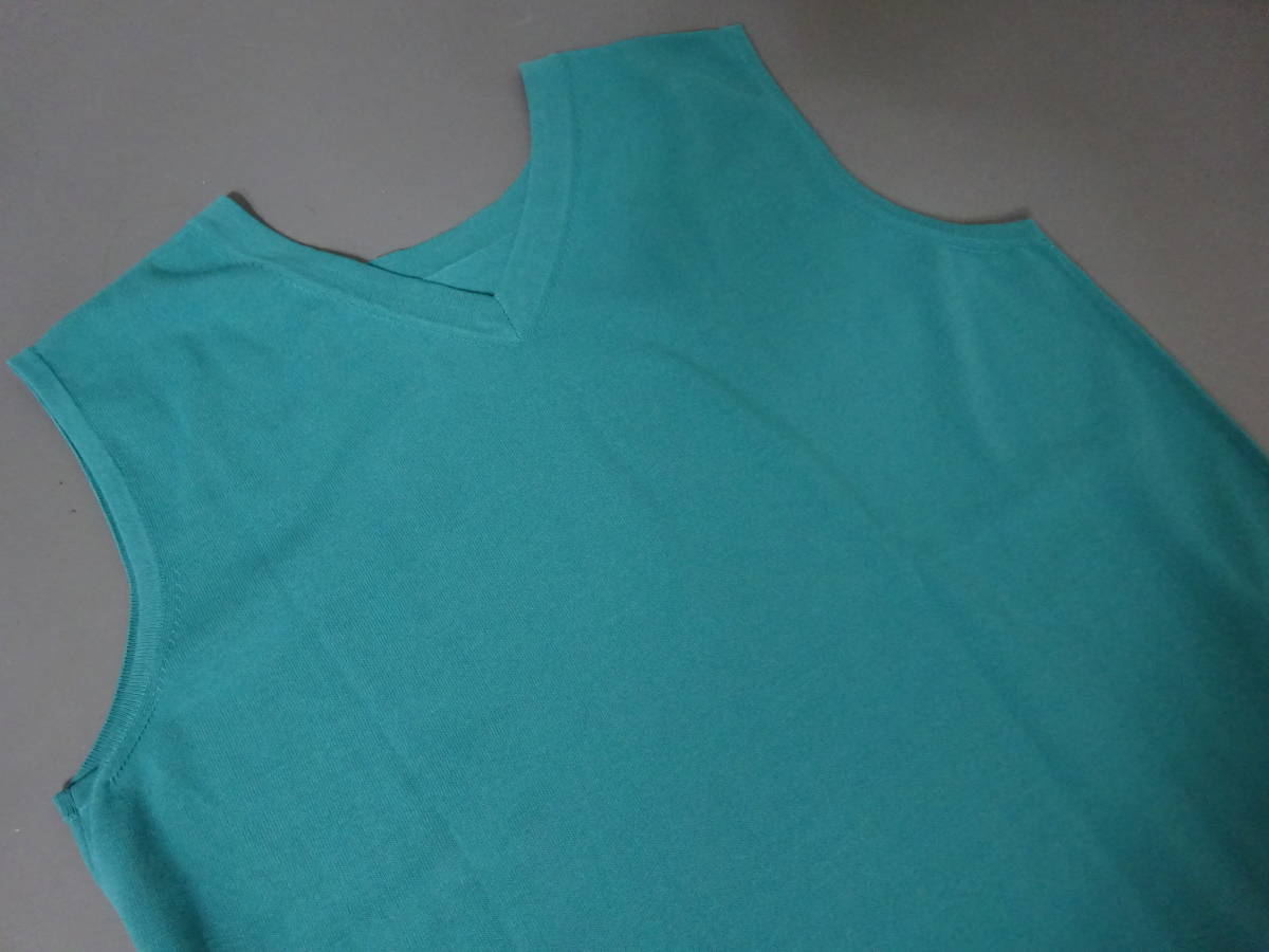 新品☆Gabardine　K.Tのロングニットワンピース・緑・13号・定価2.7万円 ニット ワンピース ニットワンピース Uネック 冬 エレガント