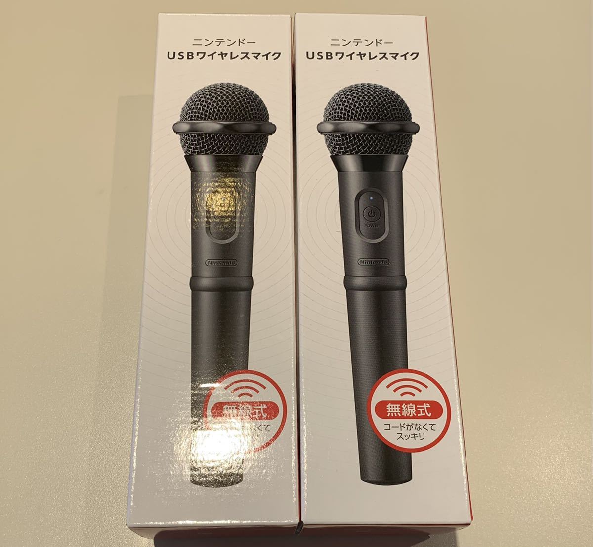 ニンテンドー純正品USBワイヤレスマイク✕2本セット 任天堂純正品 ニンテンドーUSBワイヤレスマイク 2本セット